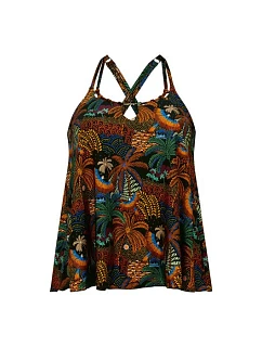 Style Mabel Top tankini - vrchný diel 8855-1 safari - RosaFaia