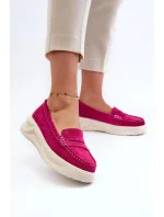 Dámske mokasíny 24PB18-6889 fuchsiová - Krok vo veľkom štýle