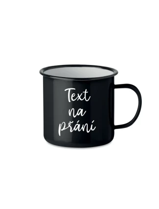 TEXT NA PŘÁNÍ - černý plecháček 300 ml