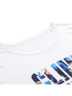 Dámske rýchloschnúce tričko QUATRA White s potlačou - ALPINE PRO Dámske rýchloschnúce tričko QUATRA White s potlačou - ALPINE PRO