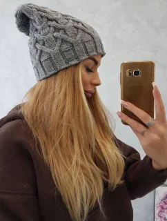 Fleecová čiapka Sonia K201 tmavo šedá