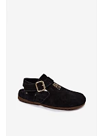 Dámske sandále z prírodného semišu Big Star TT274544 Black Dámske sandále z prírodného semišu Big Star TT274544 Black