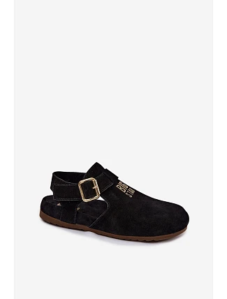 Dámske sandále z prírodného semišu Big Star TT274544 Black Dámske sandále z prírodného semišu Big Star TT274544 Black
