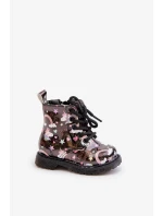 Detské zateplené členkové topánky so zipsom Unicorns Black Tiptop Detské zateplené členkové topánky so zipsom Unicorns Black Tiptop