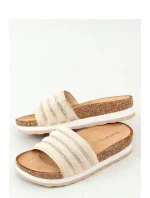 Dámske nazúvaky LS018 Béžovo-hnedá - BESTELLE