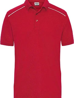 Daiber JN 892 Pánske pracovné polo tričko z piké „Solid“ 02.0892 červené