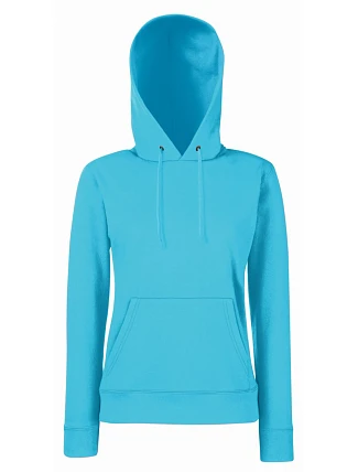 Fruit of the Loom Classic Lady-Fit Hooded Sweat Dámska mikina s kapucňou 16.2038 azure blue Fruit of the Loom Classic Lady-Fit Hooded Sweat Dámska mikina s kapucňou 16.2038 azure blue