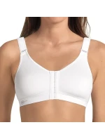 frontline otvorená športová podprsenka so zapínaním vpredu 5523 biela - Active
