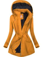 Žltá bunda typu parka (XW02X)