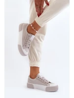 Trampki Damskie Na Grubej Podeszwie Lee Cooper LCW-24-31-2178 Szare