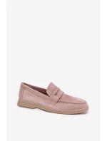 Dámské mokasyny z eko semiše Špinavě růžová Renelia
