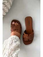 Dámské pantofle na plochém podpatku Camel Lorania