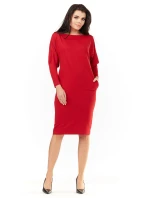 Dámske šaty A206 červené - Awama