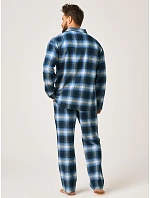 Pyžamo Key MNS 432 B26, dĺžka/šírka 3XL–4XL, na zapínanie Pyžamo Key MNS 432 B26, dĺžka/šírka 3XL–4XL, na zapínanie