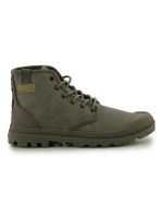 Topánky Palladium PAMPA HI COATED U 74375-377-M Dusky Green