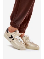 Niskie Buty Sportowe Damskie Złote Zelevelis