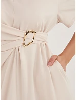 Šaty MI SK A5449.92 svetlo béžové