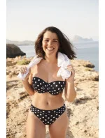 Dámske plavky Anya Riva Spot Bandeau Navy/Vanilla Top SW1453 - Panache