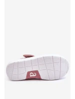 Dziecięce Baleriny Na Rzep W Print Różowe Selah