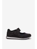 Sportovní dámské polobotky na suchý zip Černé Aveliette