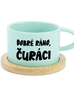 DOBRÉ RÁNO, ČURÁCI - mint hrníček makronka 200 ml