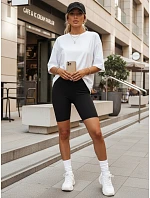 Dámske športové nohavice s elastickým pásom, čierne, FashionStreet SY0563 Dámske športové nohavice s elastickým pásom, čierne, FashionStreet SY0563