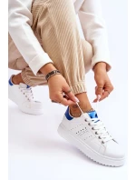 Damskie Sportowe Buty Biało-Niebieskie Be First!