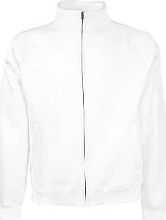 Fruit of the Loom Premium Sweat Jacket Mikina 16.2228 biela