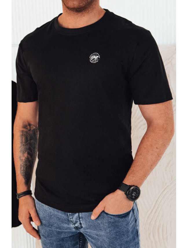 Pánske tričko s potlačou čierne Dstreet RX5443