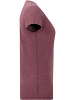 Fruit of the Loom Lady-Fit Iconic 150 T Dámske tričko 16.1432 melírovaná bordová