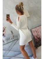 Šaty s potlačou Love ecru