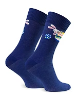Pánske veľkonočné ponožky 136 tmavomodré - Steven