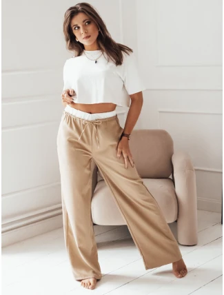 Dámske nohavice THAMI camel FashionStreet UY1849 Dámske nohavice THAMI camel FashionStreet UY1849