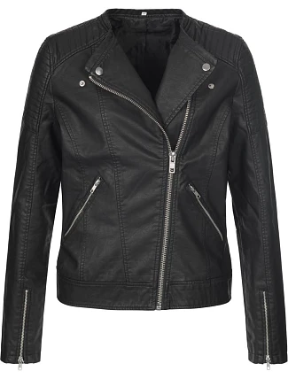 Stedman Biker Jacket Women Dámska motorkárska bunda 05.5350 black opal Stedman Biker Jacket Women Dámska motorkárska bunda 05.5350 black opal