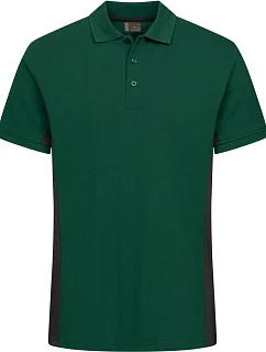 Promodoro 4590 Unisex pracovné polo s kontrastnými detailmi – EXCD 40.4590 lesná zeleň/antracit