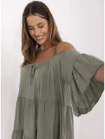 Dámske šaty-TW-SK-BI-80840.20 khaki Dámske šaty-TW-SK-BI-80840.20 khaki