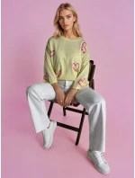 SWEET HEART dámsky sveter lemon FashionStreet MY1926