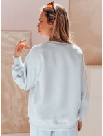 Dámska nadrozmerná mikina s výšivkou DOGSWEETY modrá FashionStreet BY1479 Dámska nadrozmerná mikina s výšivkou DOGSWEETY modrá FashionStreet BY1479