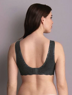 Anita Essential Lace - čipkovaná podprsenka bez kostice s vyberateľnými vypchávkami (5400) antracitová