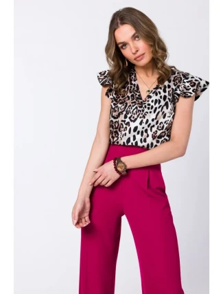 S344 Blúzka s nariasenými rukávmi - model 2 S344 Blúzka s nariasenými rukávmi - model 2