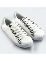 Bielo-čierne dámske trampky so zvieracím motívom - zebra (6343) Bielo-čierne dámske trampky so zvieracím motívom - zebra (6343)