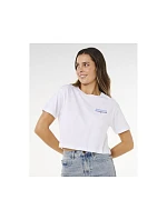 Dámske tričko RIP CURL Hayley O Crop Tee, biele