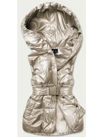 Béžová dámska oversize vesta (KA-016)