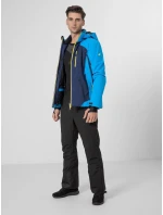 Pánska bunda H4Z22-KUMN010 modro-žltá - 4F Pánska bunda H4Z22-KUMN010 modro-žltá - 4F