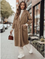 Dámsky oversize kabát AVELINNI dlhý béžový FashionStreet NY0694