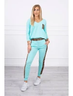 Mätová sada s leopardím potlačou