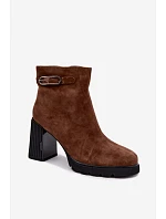 Zateplené čižmy z prírodného semišu Vinceza 91172 Camel Zateplené čižmy z prírodného semišu Vinceza 91172 Camel
