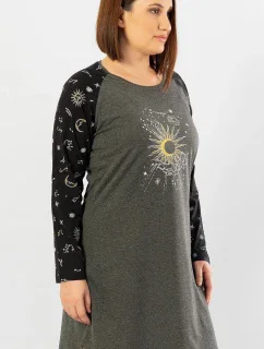 Dámska nočná košeľa s dlhým rukávom Moon - Vienetta