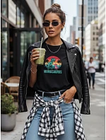 Dámske tričko s potlačou Mamasaurus na Deň matiek čierne FashionStreet NX5027RY Dámske tričko s potlačou Mamasaurus na Deň matiek čierne FashionStreet NX5027RY