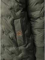 Dámska prešívaná bunda s kapucňou, zelená, FashionStreet TY5869 Dámska prešívaná bunda s kapucňou, zelená, FashionStreet TY5869